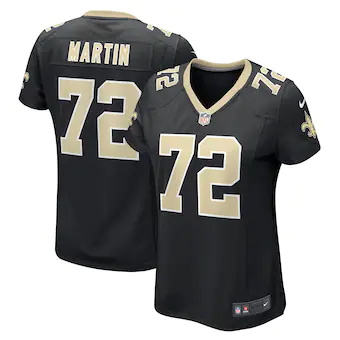 womens nike nick martin black new orleans saints game playe